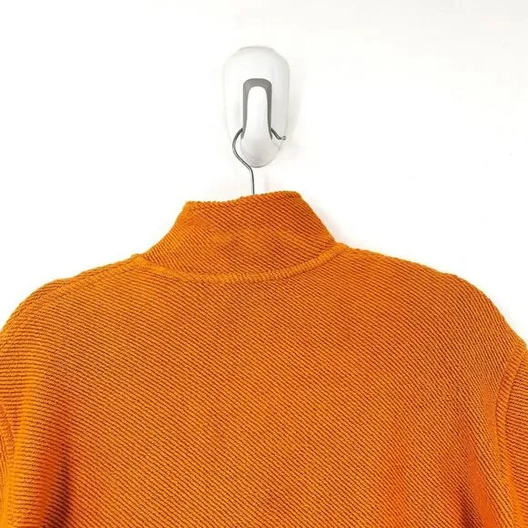Ted Baker Men 4 Millom Jumper Sweater Orange Half Zip Golf Pullover Textured NEW